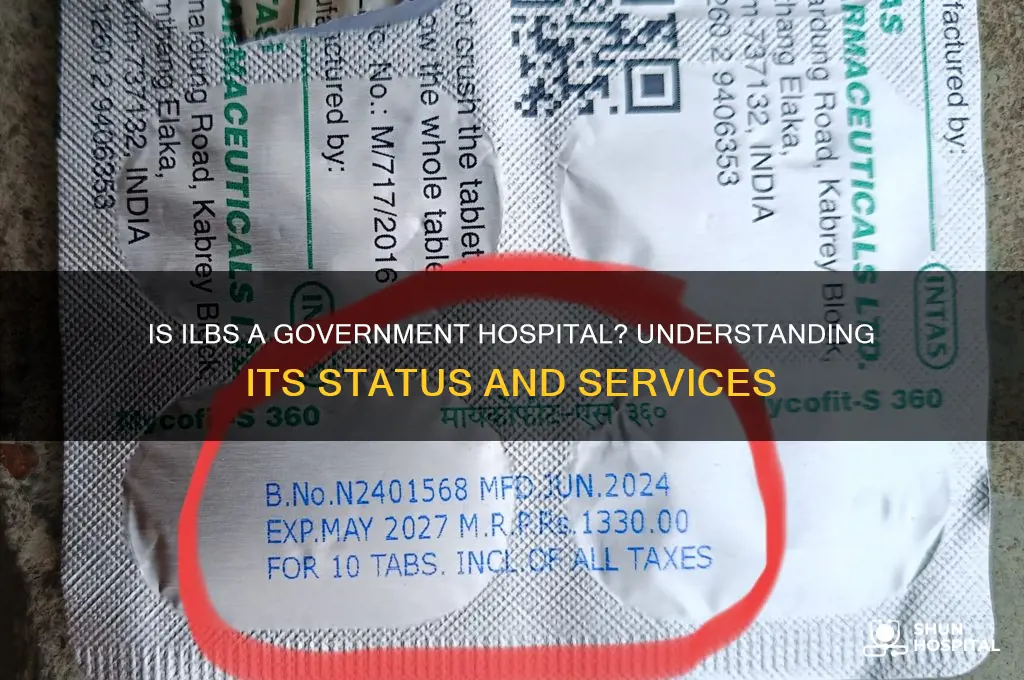 is ilbs a government hospital