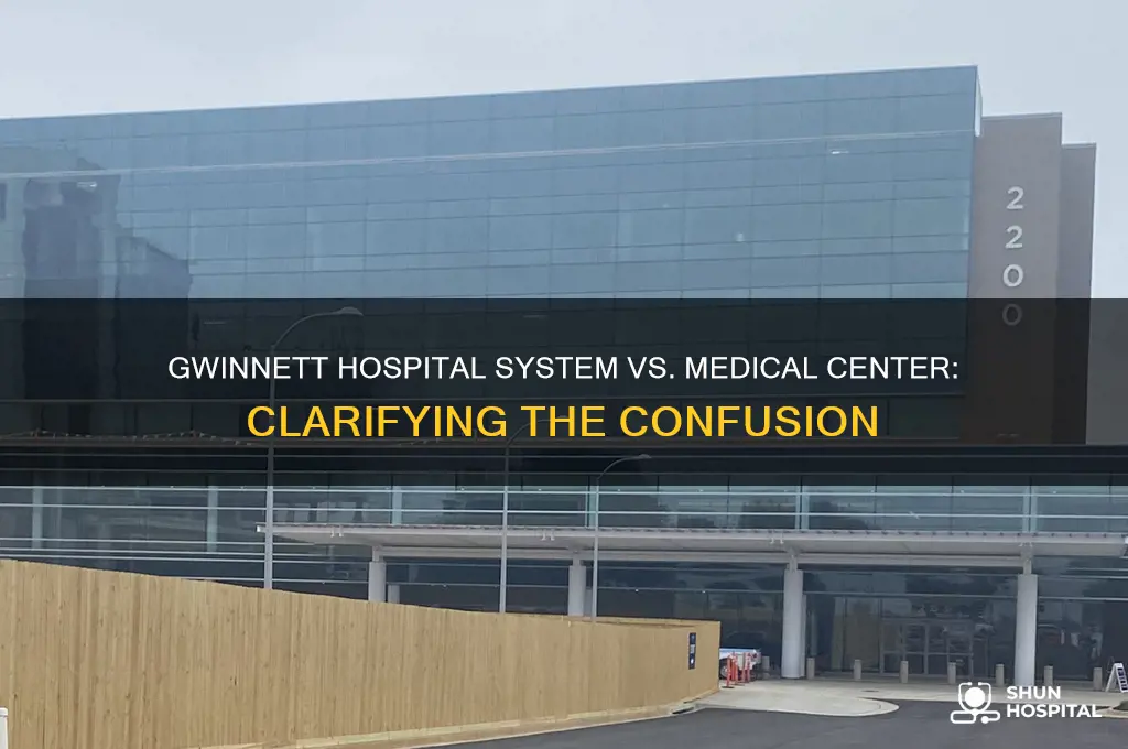 is it gwinnettt hospital system or gwinnett medical center