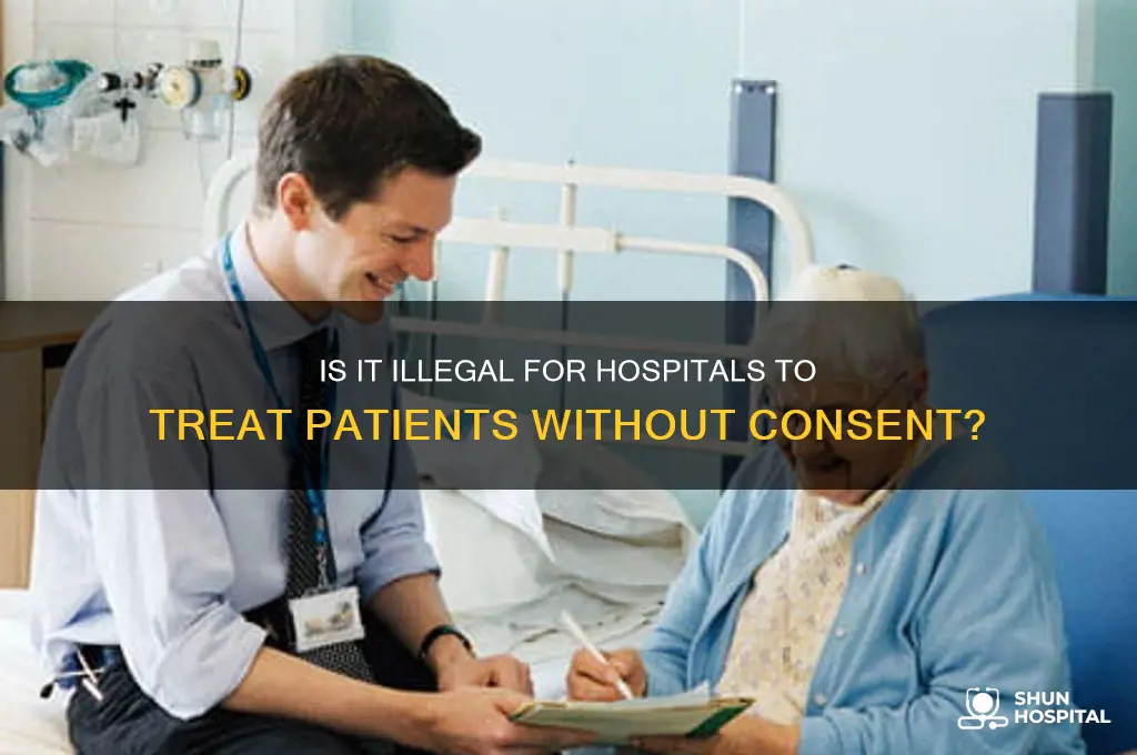 is it illegal for a hospital to treat somone befor