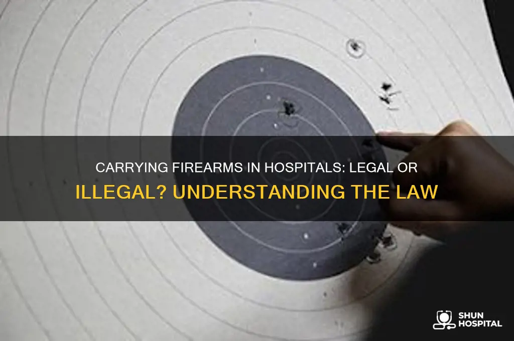 is it illegal to carry a firearm in a hospital