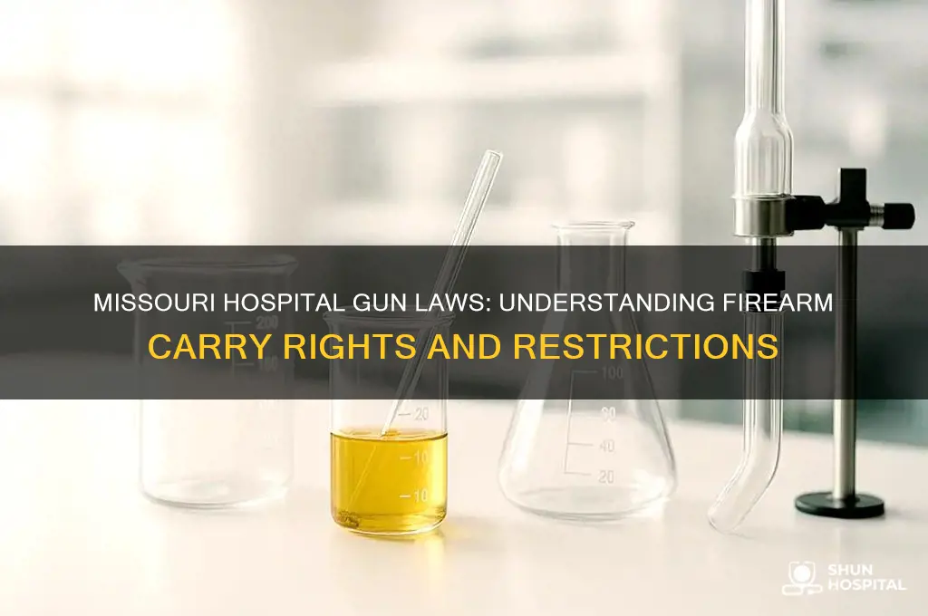 is it legal to carry firearms in missouri hospital