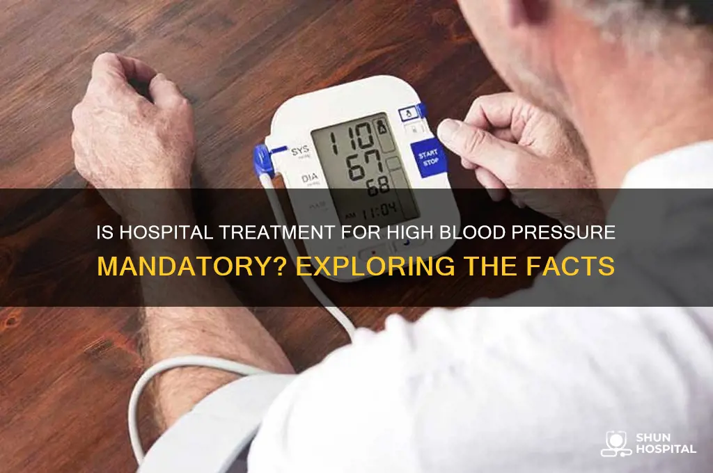 is it mandatory for hospital to treat high blood pressure