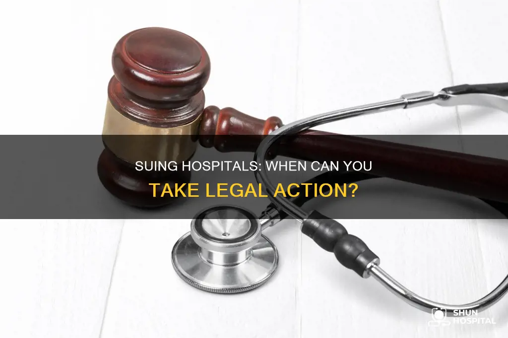 is it possible to sue a hospital