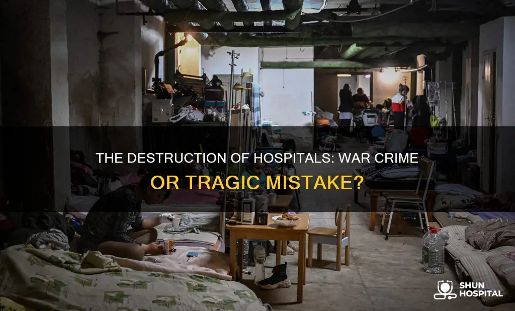 is it war crime to bomb hospital