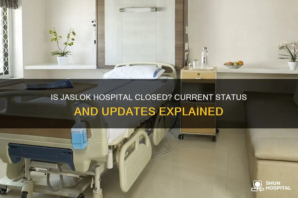is jaslok hospital closed