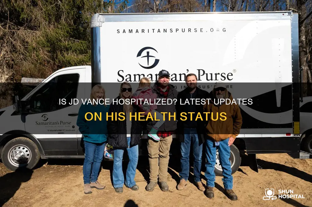 is jd vance in hospital