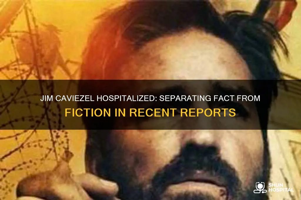 is jim caviezel hospitalized