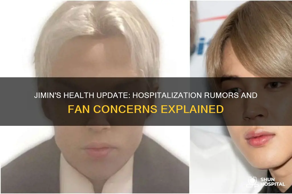 is jimin in the hospital