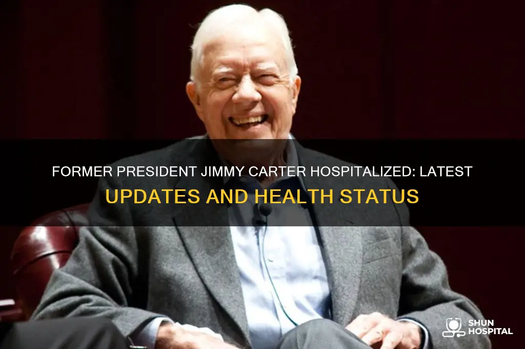 is jimmy carter in hospital