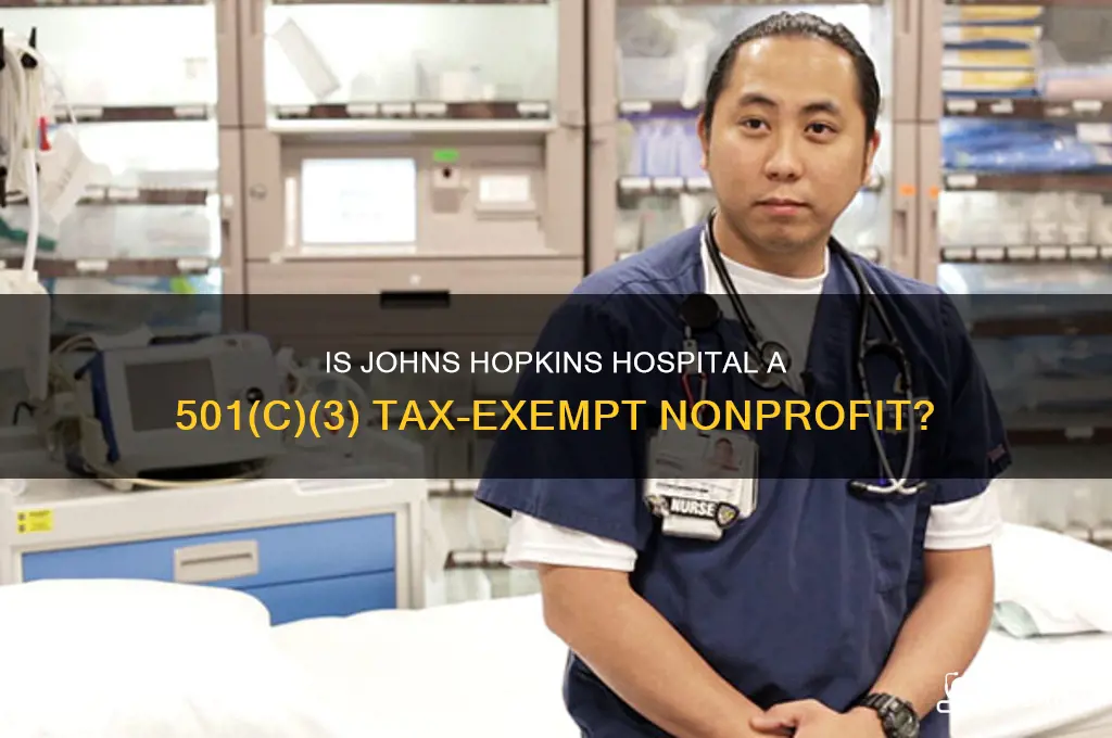 is johns hopkins hospital 501 c 3 tax-exempt nonprofit