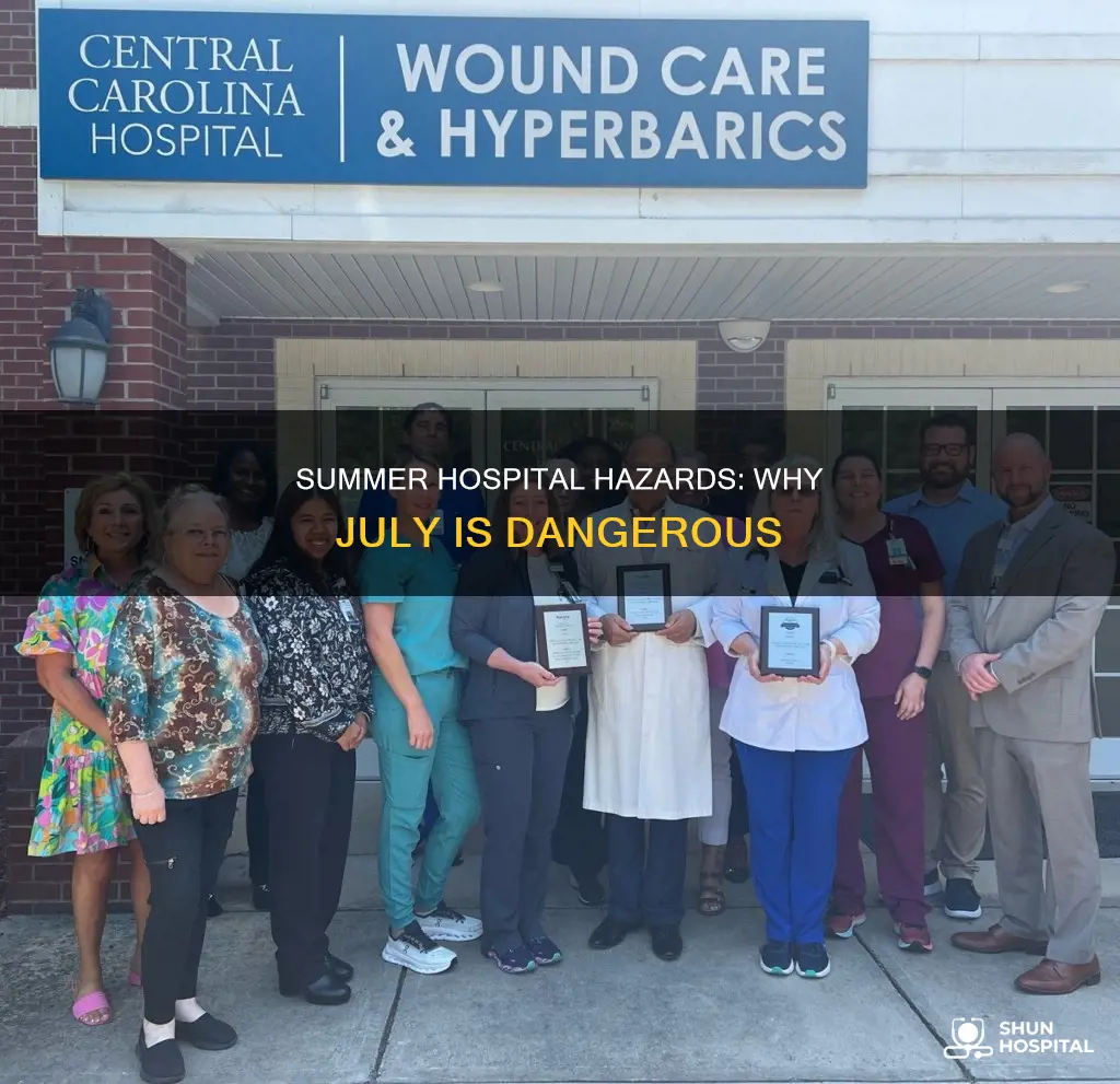 is july most dangerous month in hospital