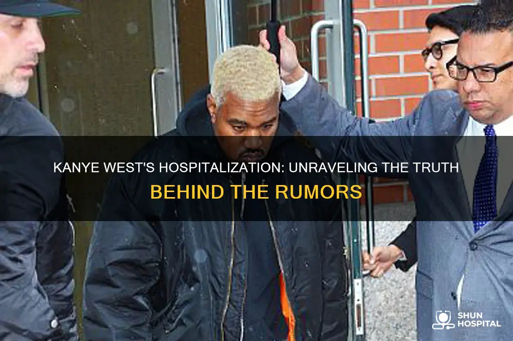is kanye in a hospital