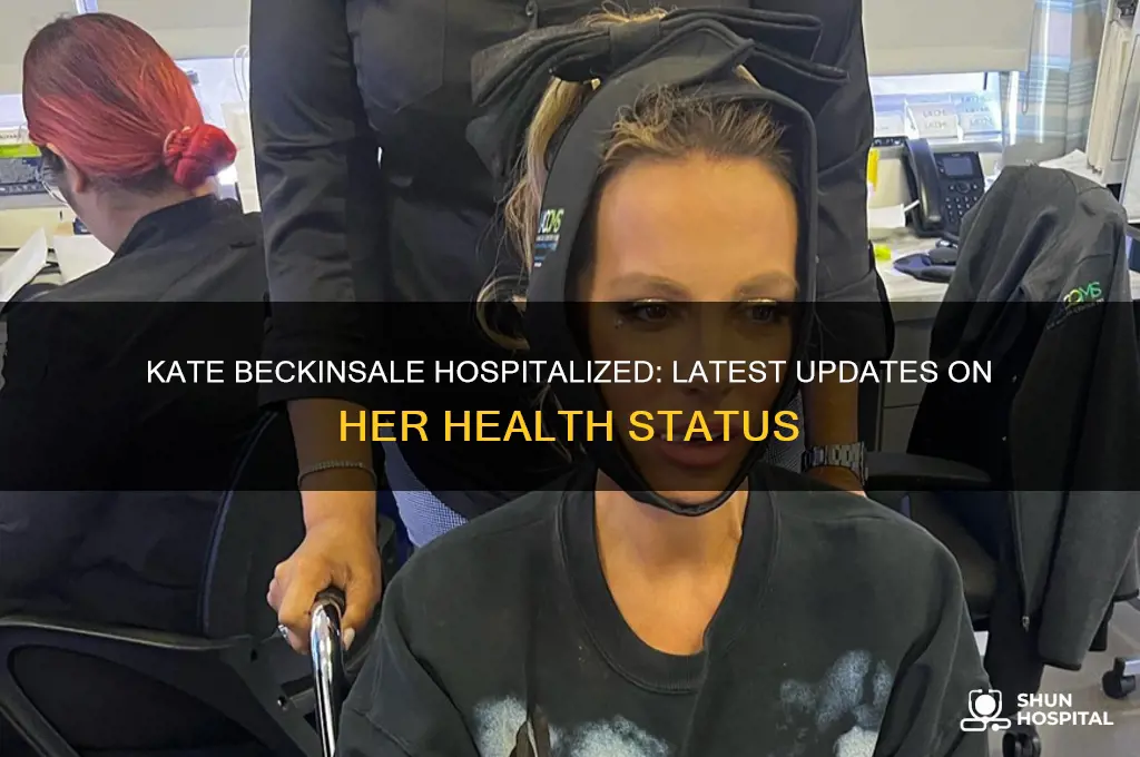 is kate beckinsale in hospital