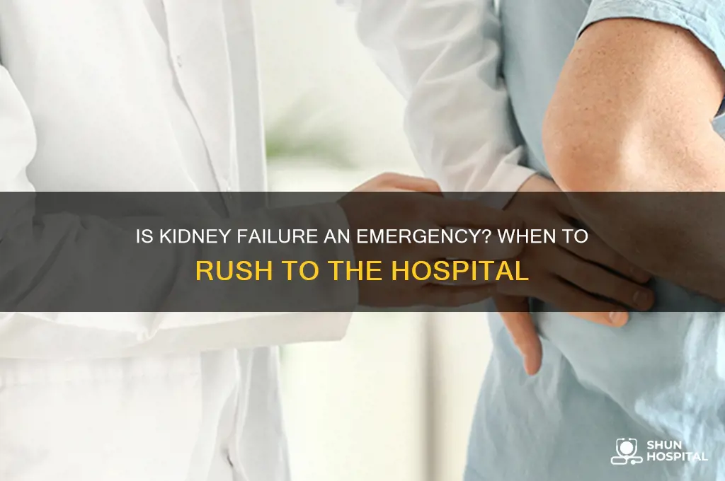 is kidney failiure emergency hospital