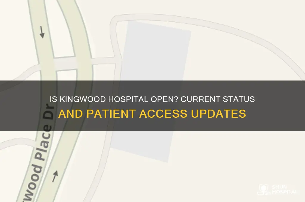 is kingwood hospital open
