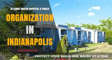 Is LaRue Carter Hospital a Public Organization in Indianapolis?