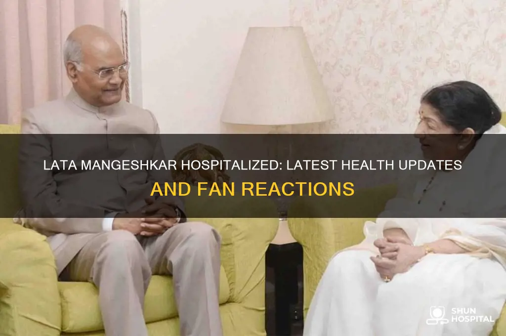 is lata mangeshkar in hospital
