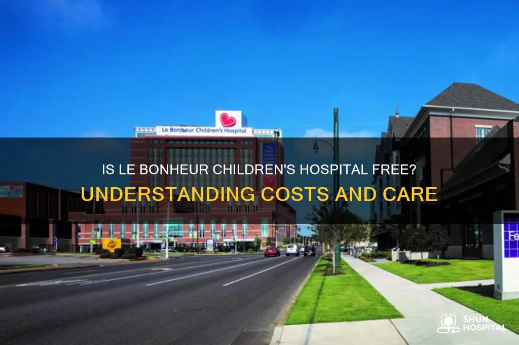 is lebonheur hospital free