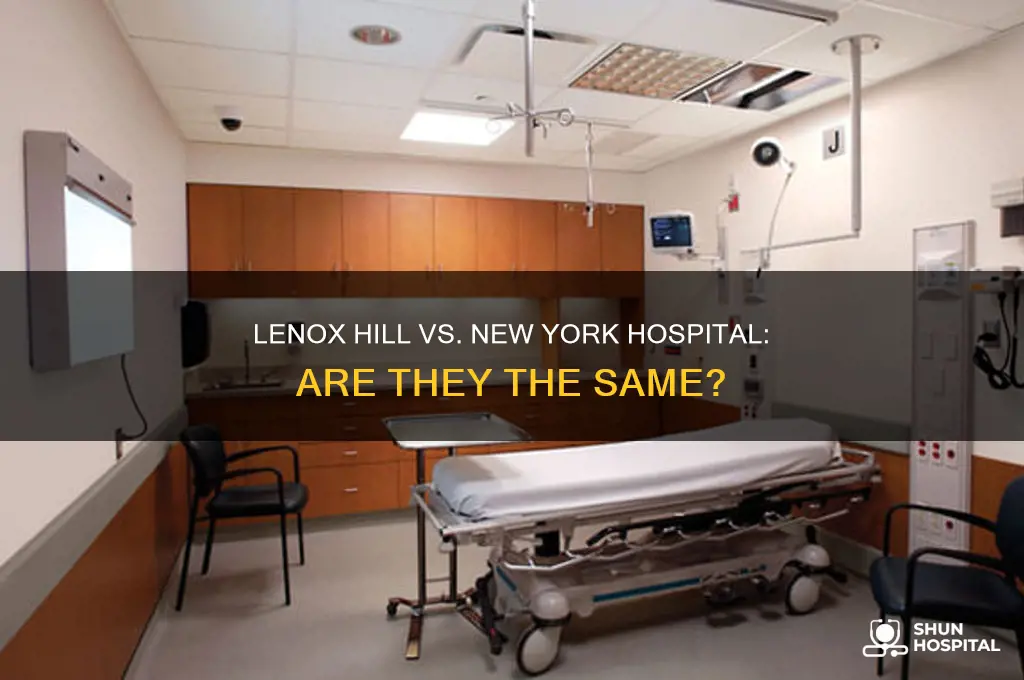 is lenox hill and new york hospital the same place