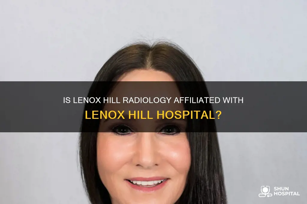 is lenox hill radiology part of lenox hill hospital