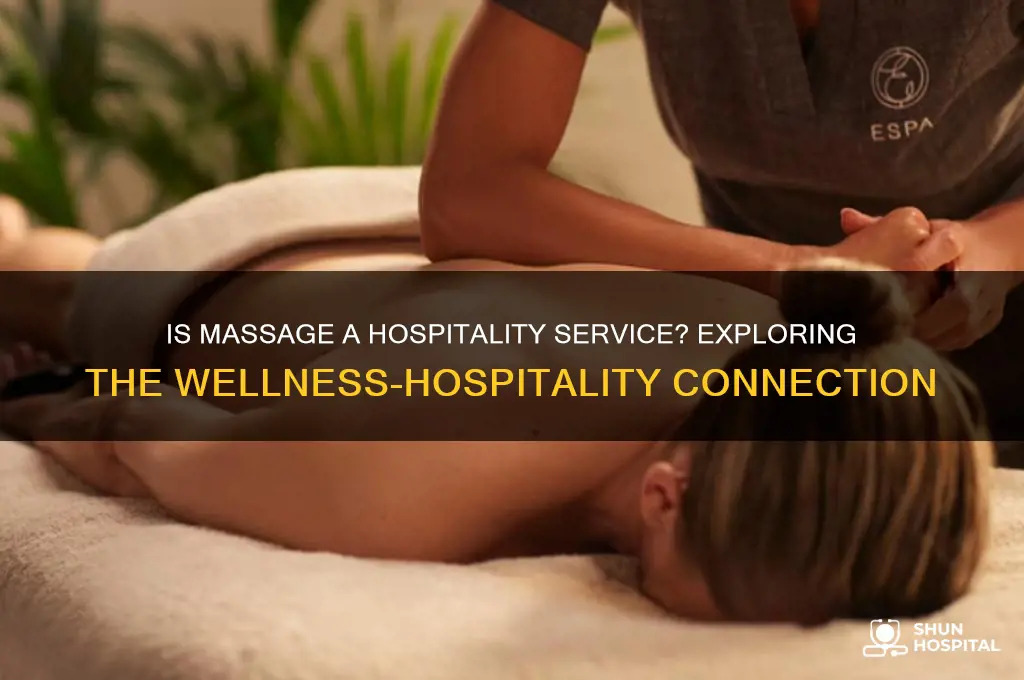 is massage considered hospitality