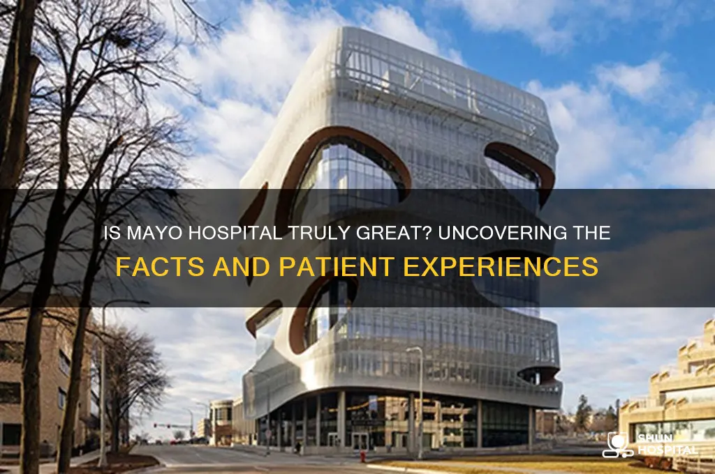 is mayo hospital really grqat