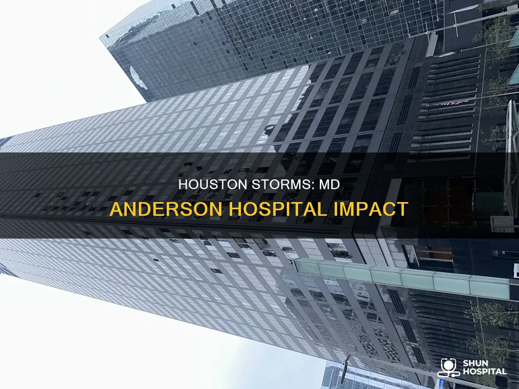 is md anderson hospital affected by storm