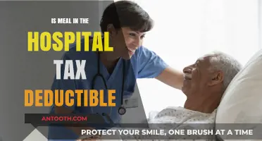 Meal Tax Deductions: Hospital Visits