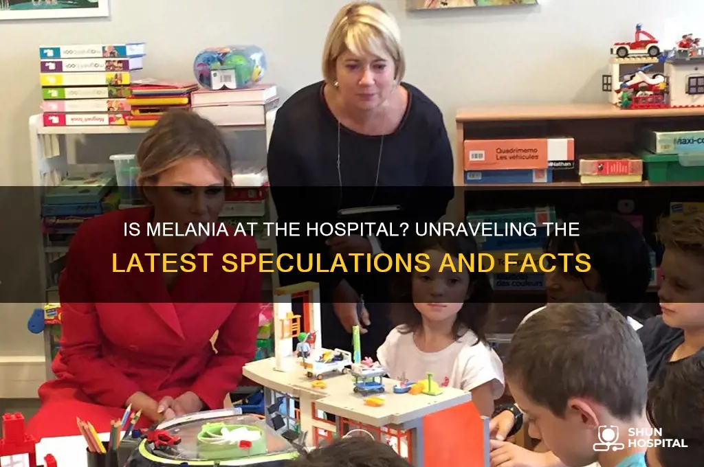 is melania at hospital
