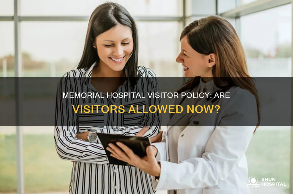 is memorial hospital allowing visitors