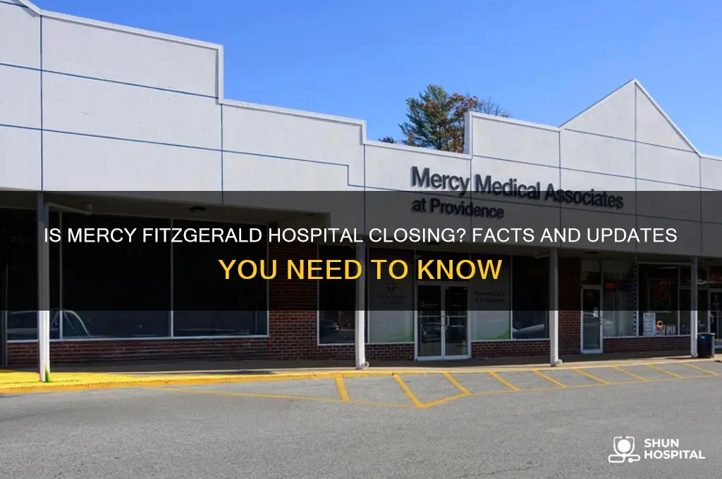 is mercy fitzgerald hospital closing
