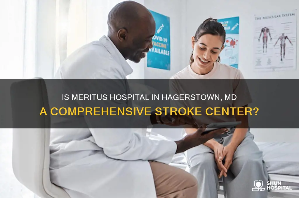 is meritus hospital in hagerstown md a comprehensive stroke center