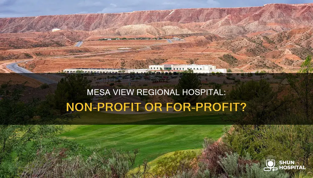 is mesa view regional hospital non profit