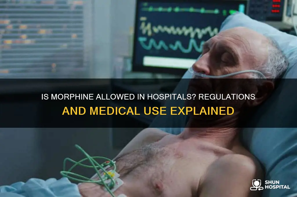is morphine allowed in hospitals