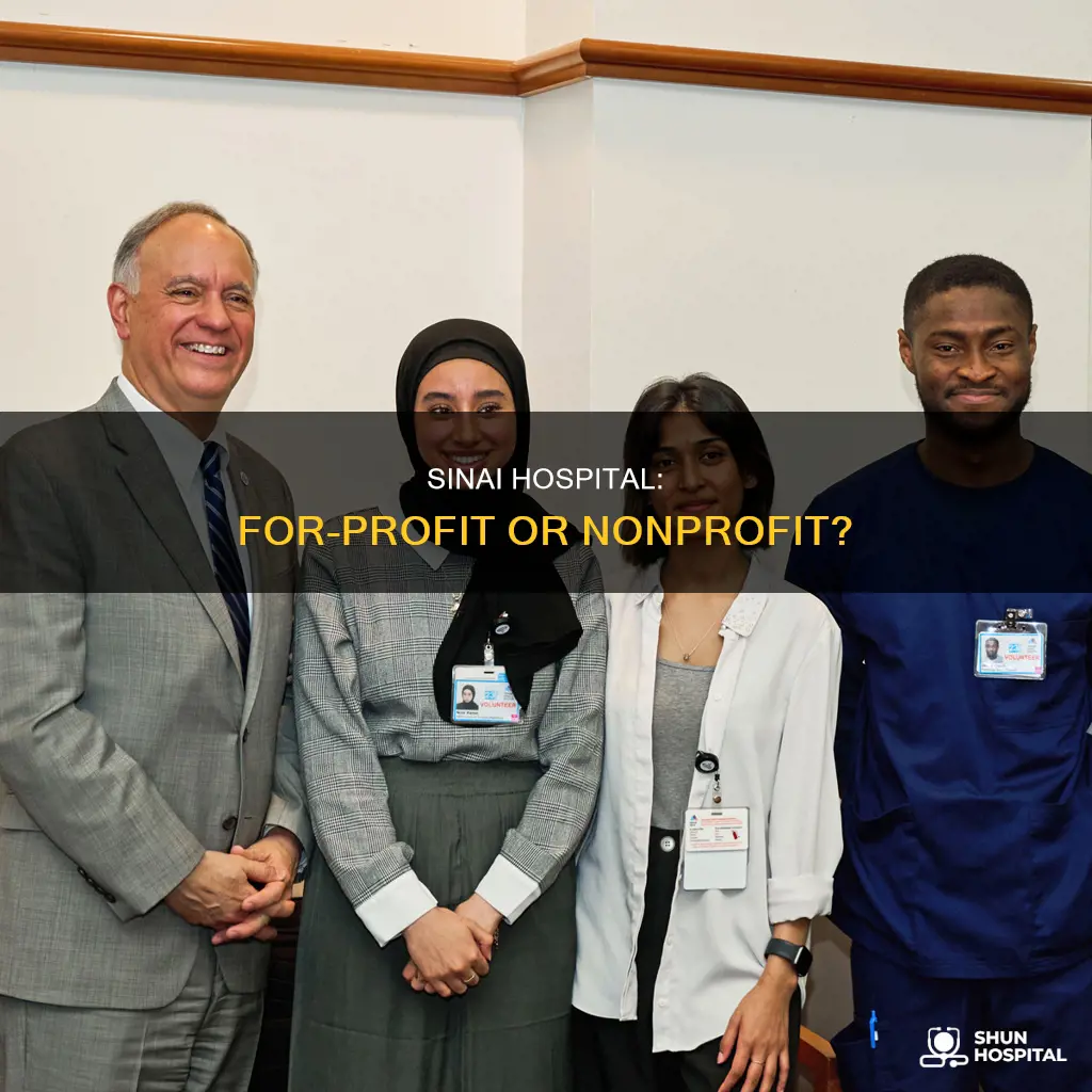 is mount sinai a for profit hospital