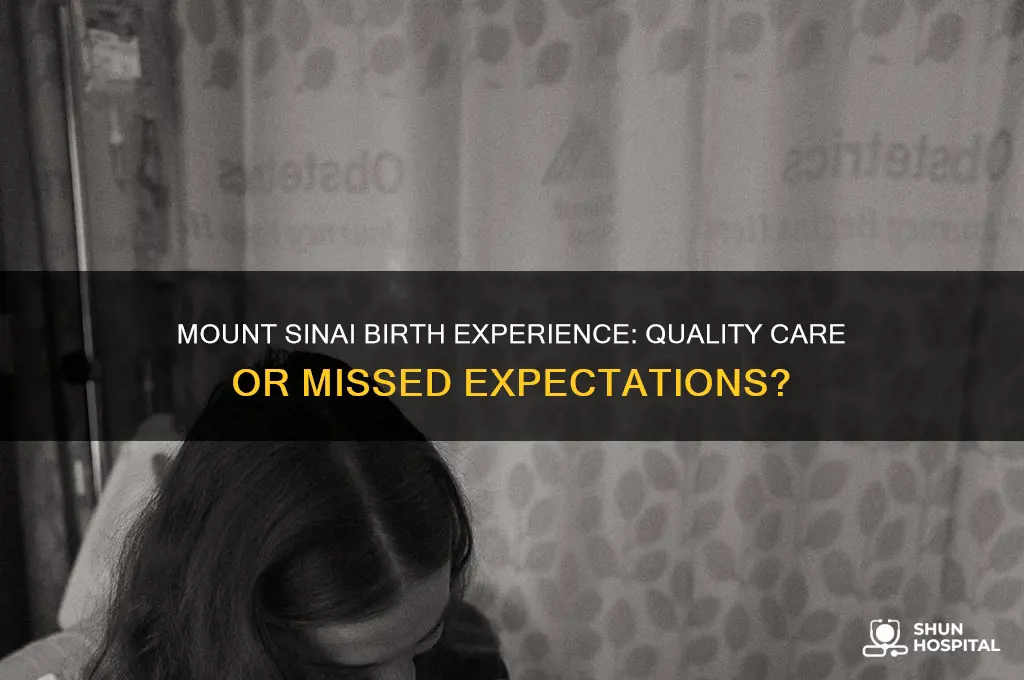 is mount sinai a good hospital to give birth