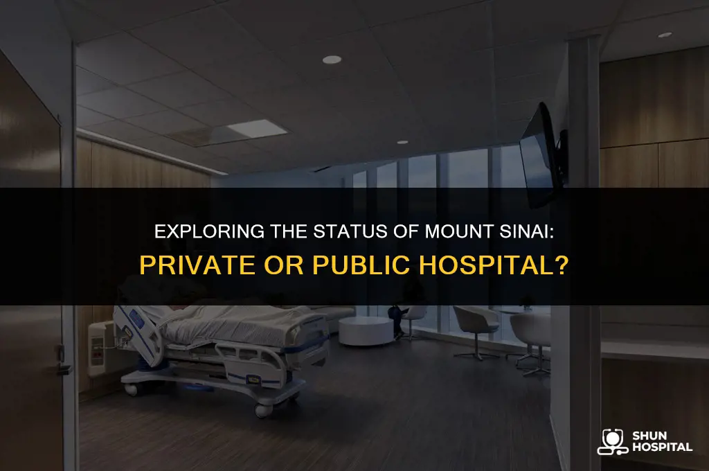 is mount sinai a private hospital