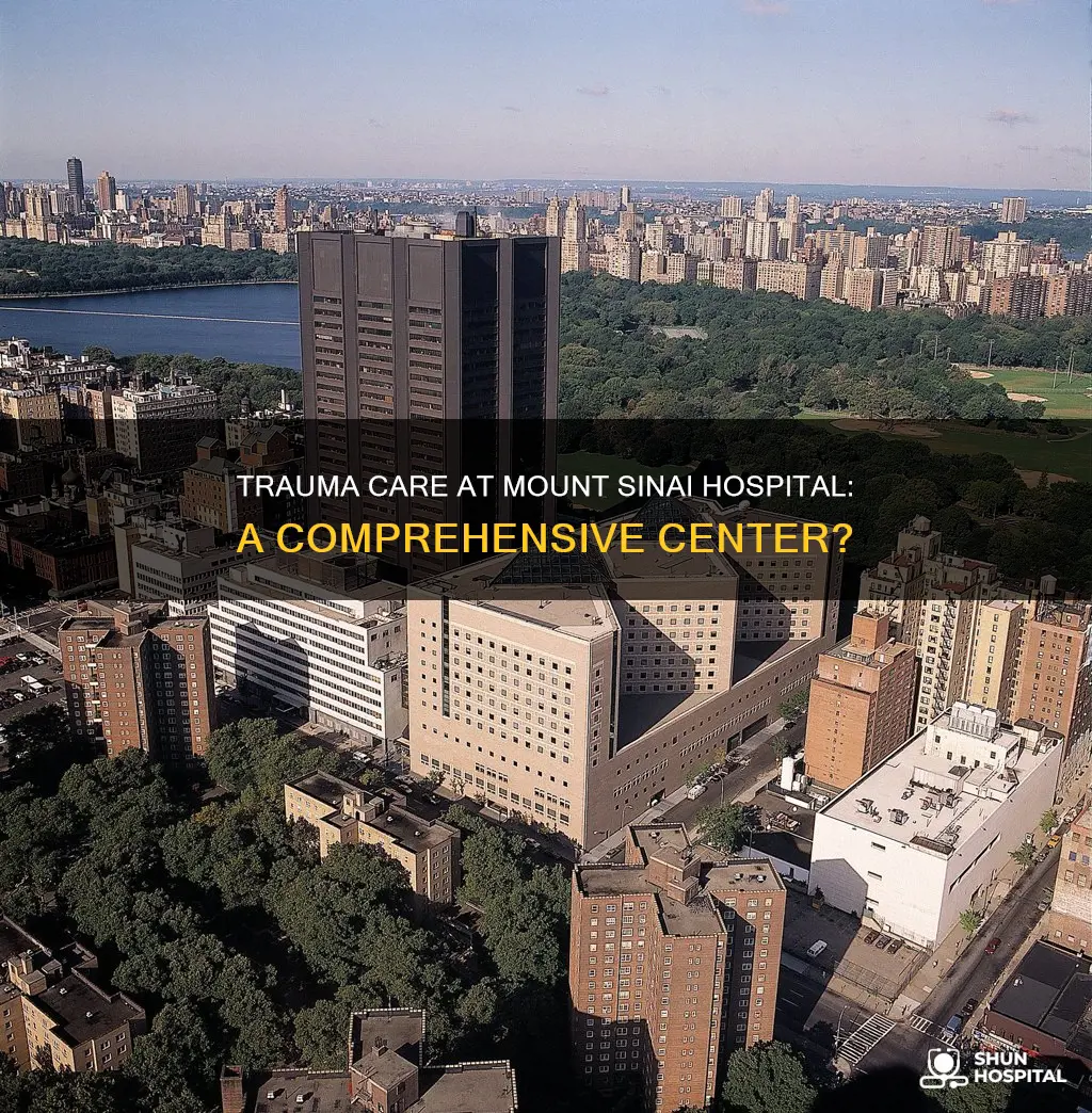 is mount sinai hospital a trauma center