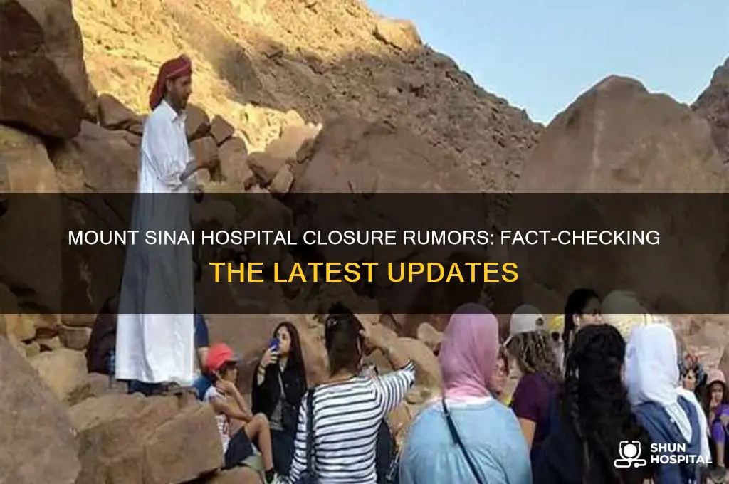 is mount sinai hospital closing