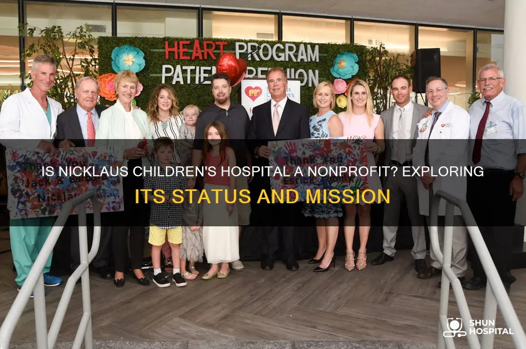 is nicklaus childrens hospital nonprofit
