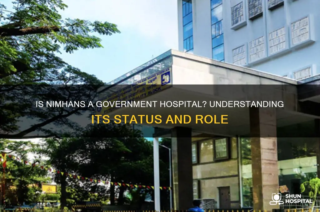 is nimhans a government hospital