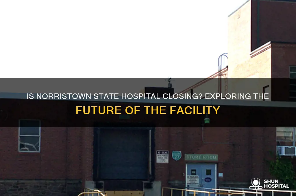 is norristown state hospital closing