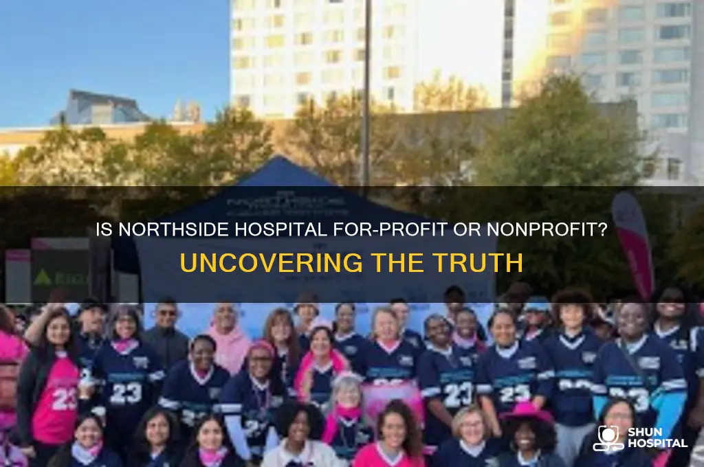 is northside hospital a for profit or nonprofit organization