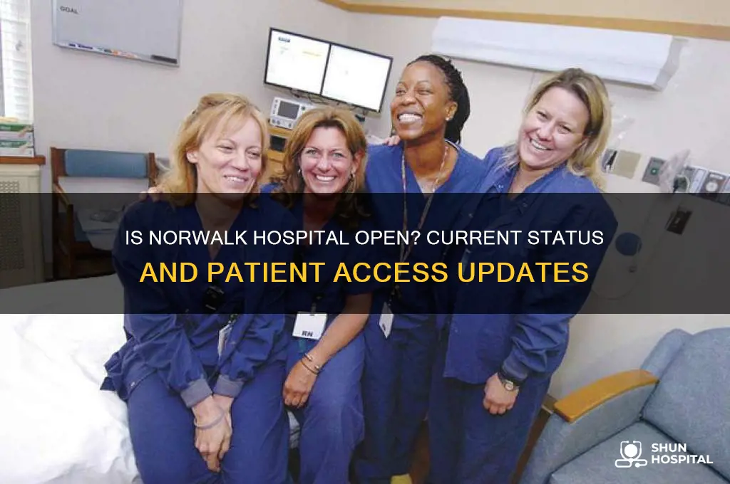 is norwalk hospital open
