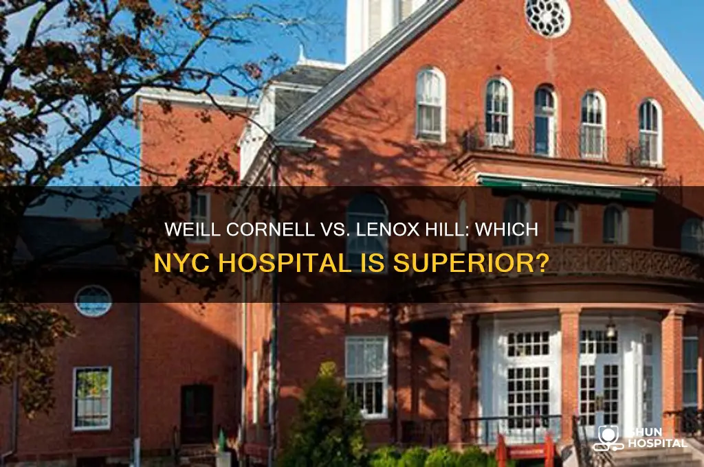 is nyp weill cornell hospital better than lenox hill