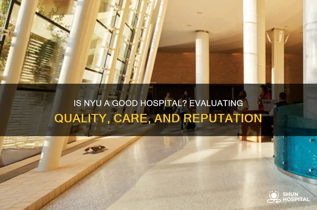 is nyu a good hospital