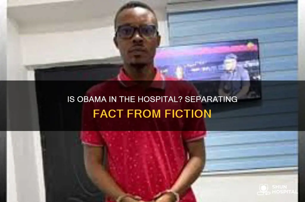 is obama in the hospital
