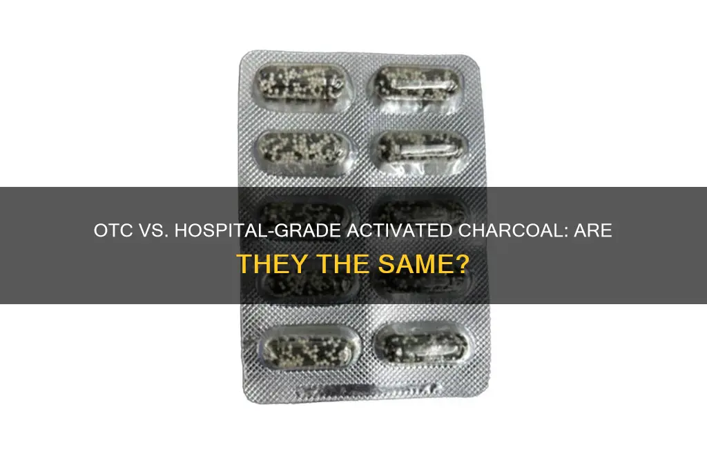 is otc activated charcoal same they give in hospitals