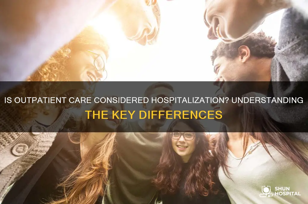 is outpatient considered hospitalization