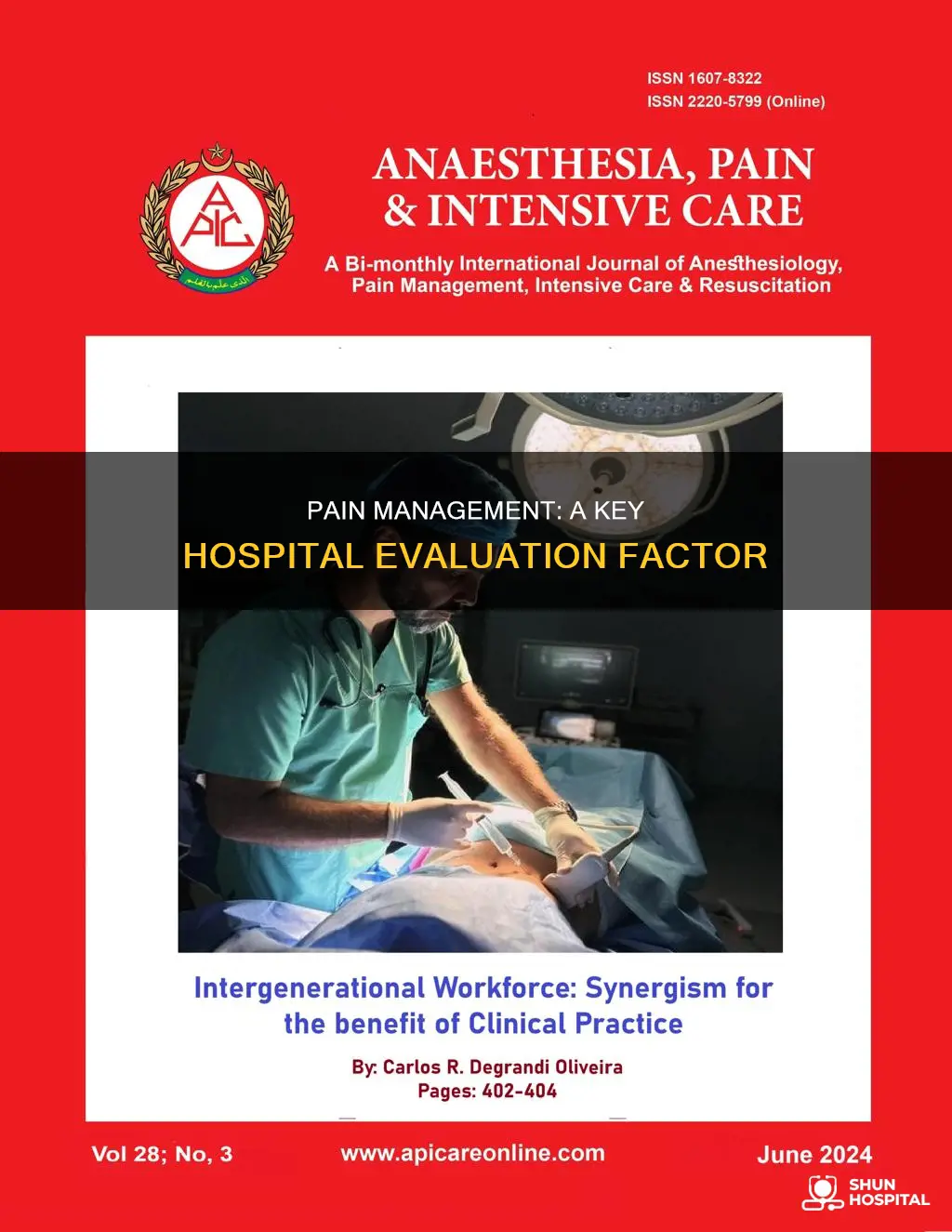 is pain management part of hospital evaluation